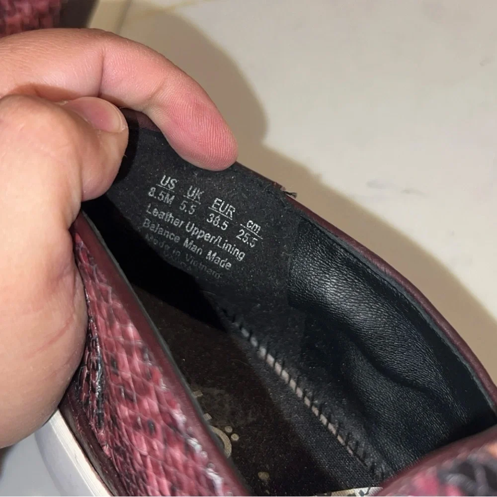 RYKA Snake Print Leather Sneaker